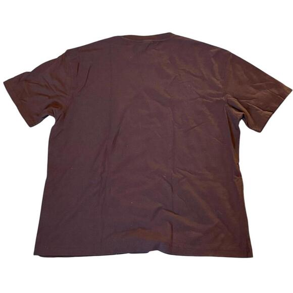 Cotton On Loose Fit Pocket Tee Brown Embroidered Crest T-Shirt Men’s Large - Picture 4 of 4